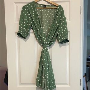 Vero Moda Green Polka Dot Dress